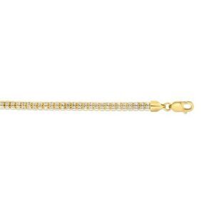 14K 4.25mm Fancy Ice 18 inch Chain
